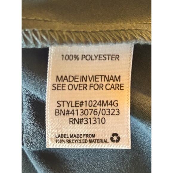 A. Byer Blue Flutter Sleeve Blouse – Size Large - Picture 4 of 5